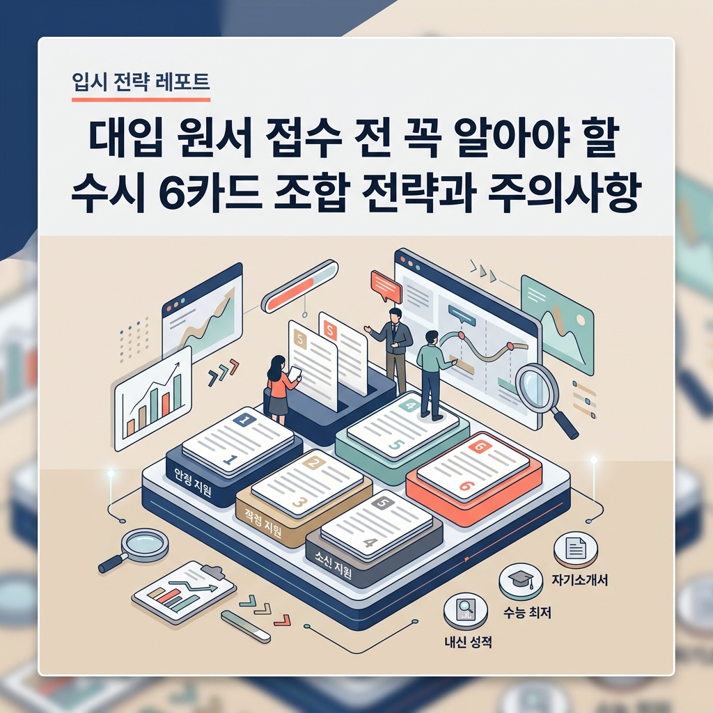 ai thumbnail branding 대입 원서 접수 전 꼭 알아야 할 수시 6카드 조합 전략과 주의사항 1786691951