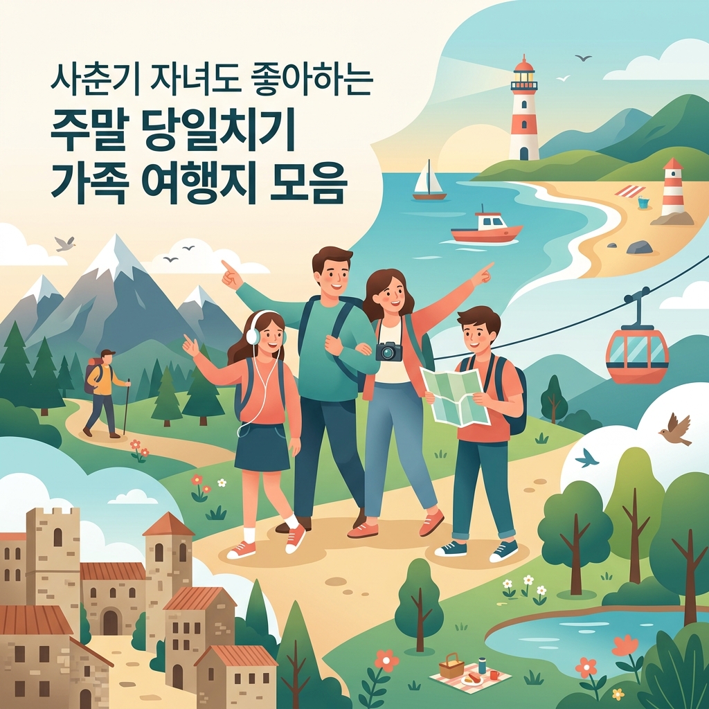 ai thumbnail illustration 사춘기 자녀도 좋아하는 주말 당일치기 가족 여행지 모음 1786909415