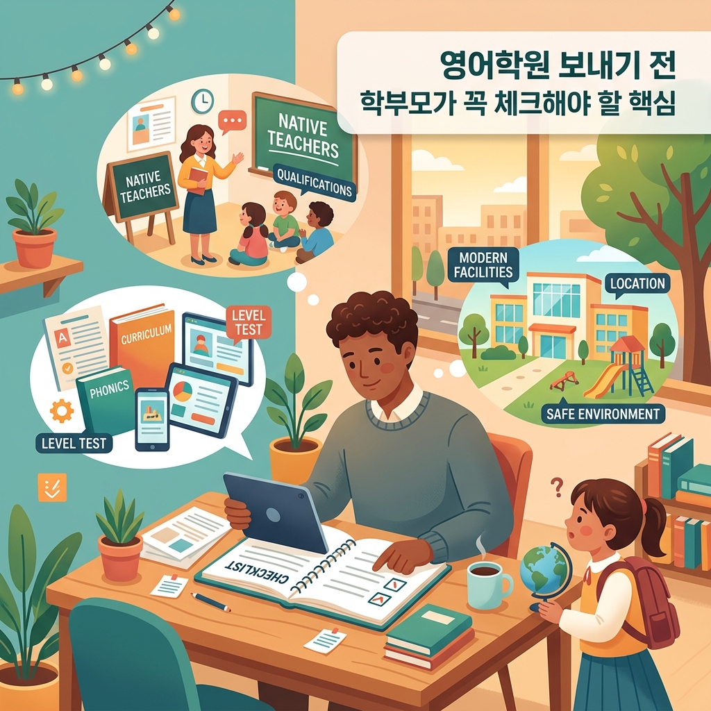 ai thumbnail illustration 영어학원 보내기 전 학부모가 꼭 체크해야 할 핵심 1786680021