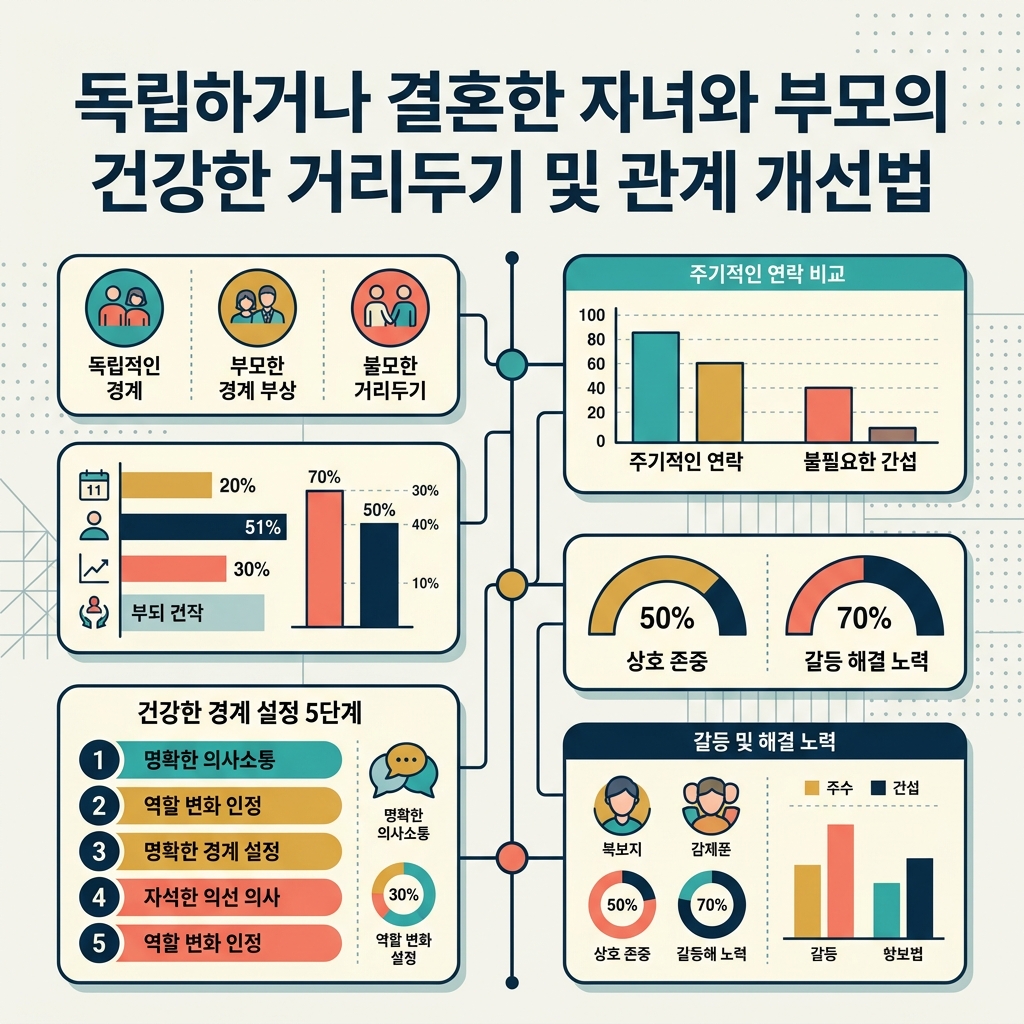 ai thumbnail infographic 독립하거나 결혼한 자녀와 부모의 건강한 거리두기 및 관계 개선법 1786674293