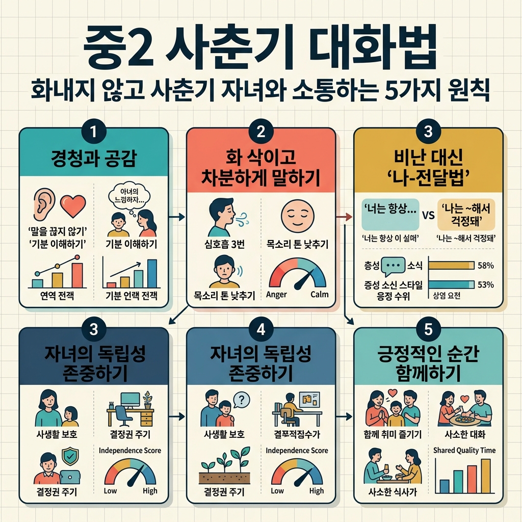 ai thumbnail infographic 중2 사춘기 대화법 화내지 않고 사춘기 자녀와 소통하는 5가지 원칙 1786912208