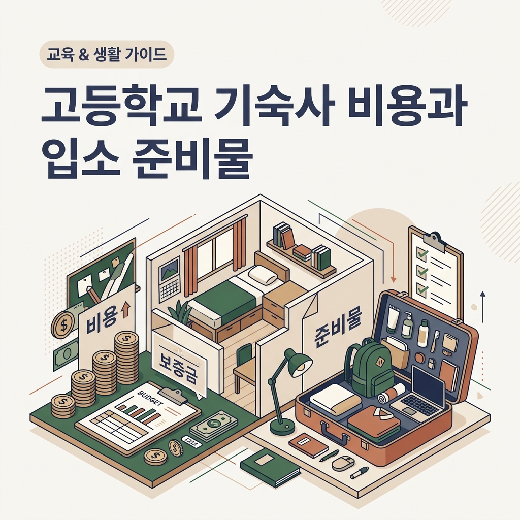 ai thumbnail branding 고등학교 기숙사 비용과 입소 준비물 1788437829