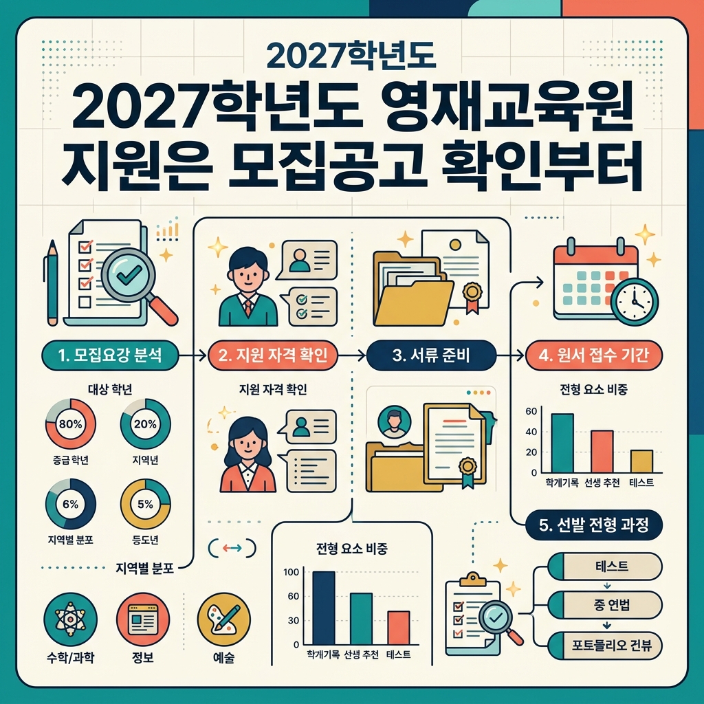ai thumbnail infographic 2027학년도 영재교육원 지원은 모집공고 확인부터 1789171851