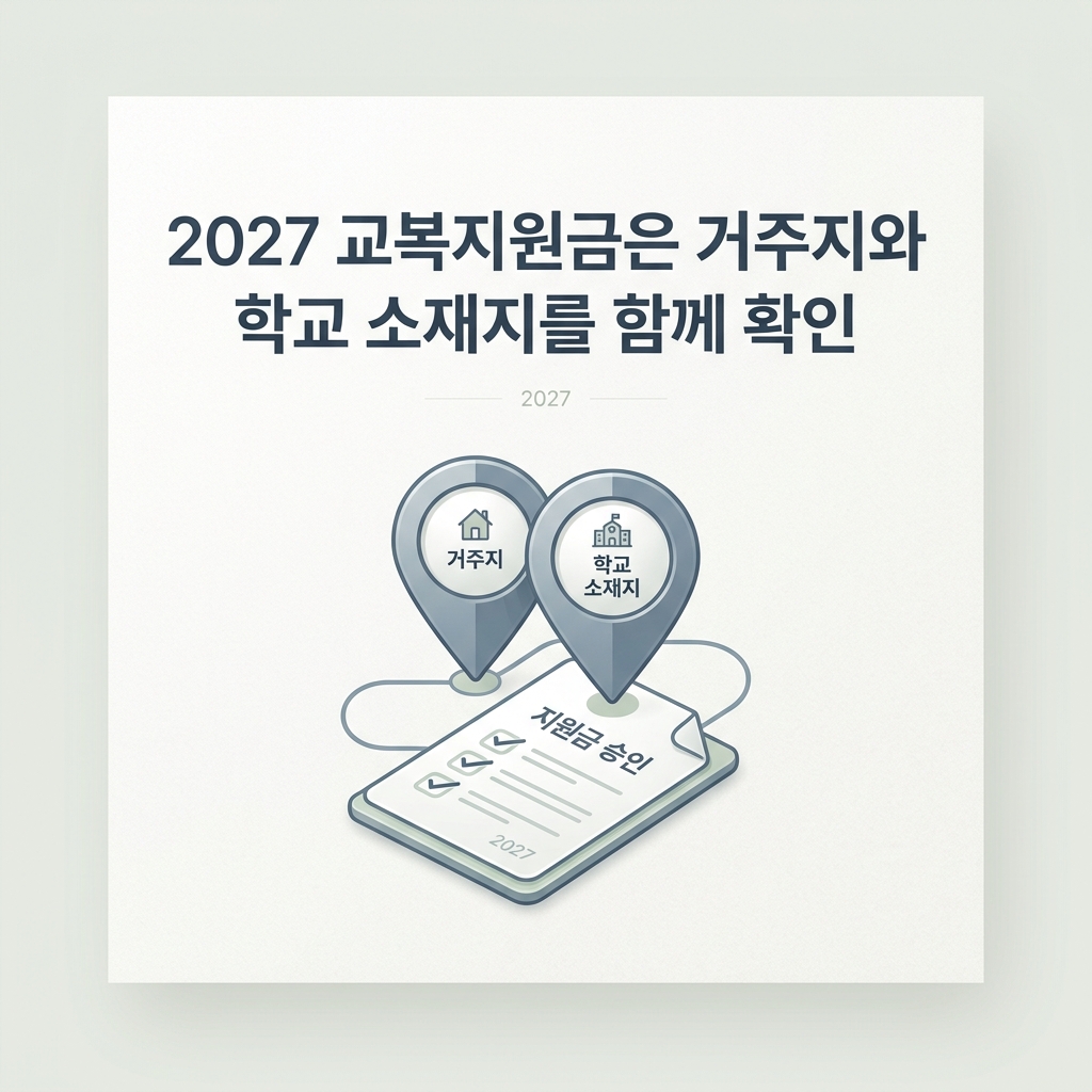 ai thumbnail minimal 2027 교복지원금은 거주지와 학교 소재지를 함께 확인 1789054249