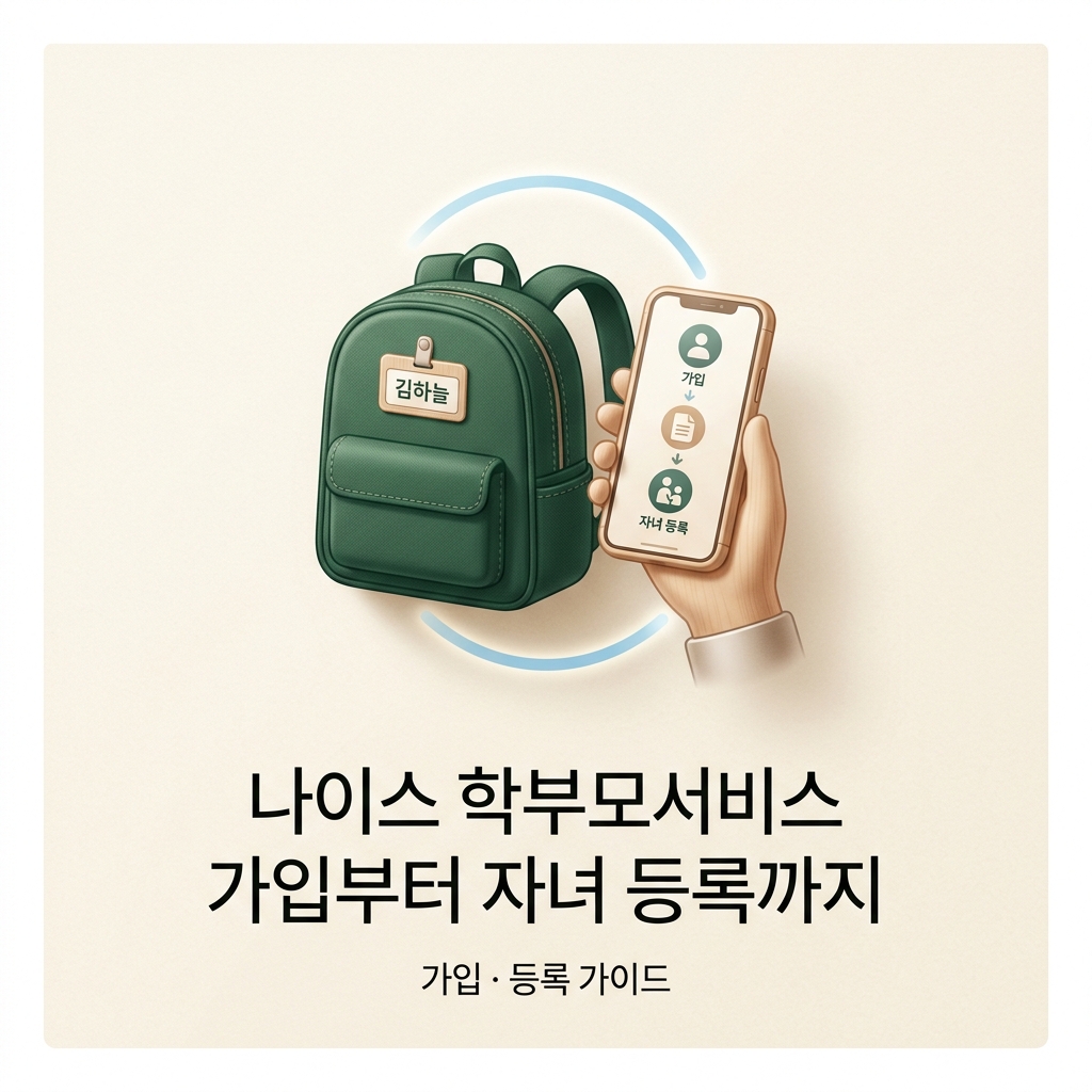 ai thumbnail minimal 나이스 학부모서비스 가입부터 자녀 등록까지 1788520416