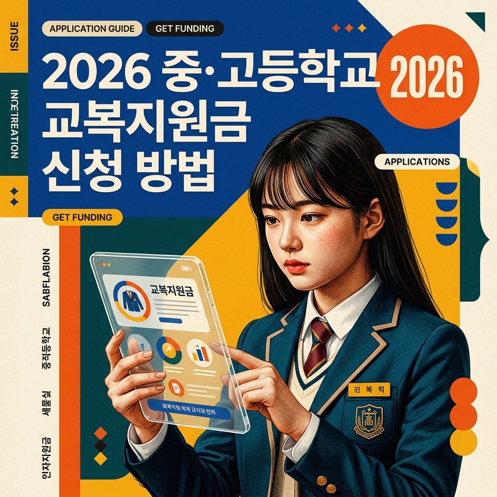 ai thumbnail poster 2026 중·고등학교 교복지원금 신청 방법 1788520481