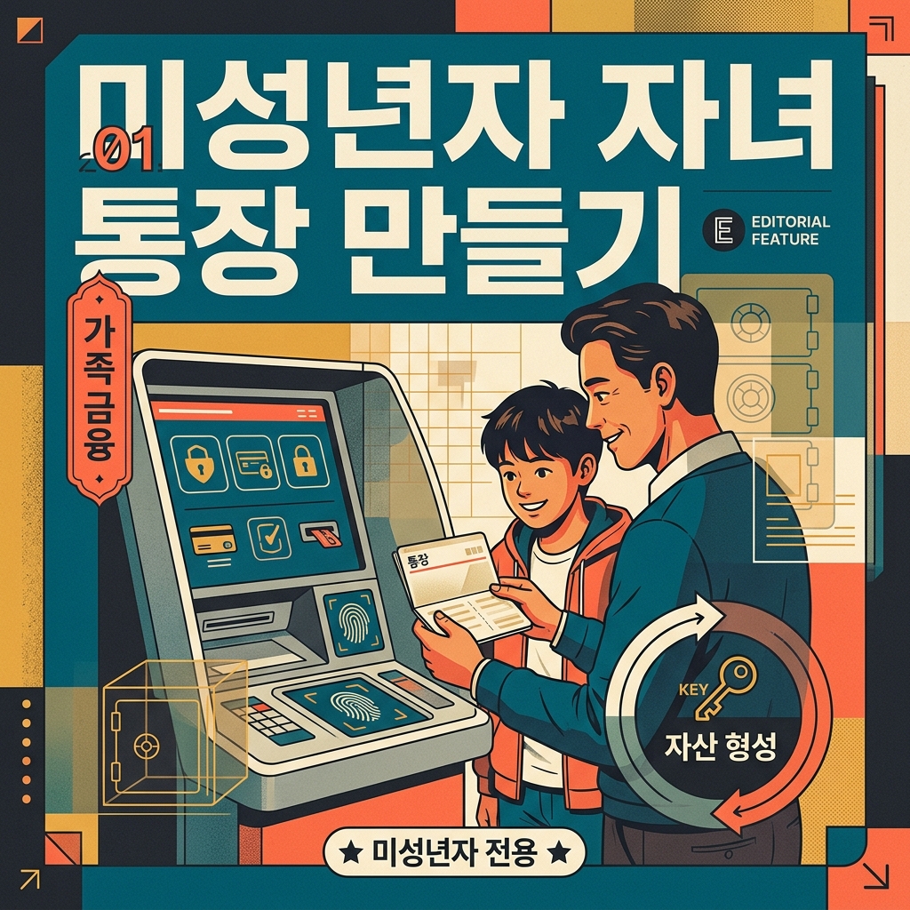 ai thumbnail poster 미성년자 자녀 통장 만들기 1789942510