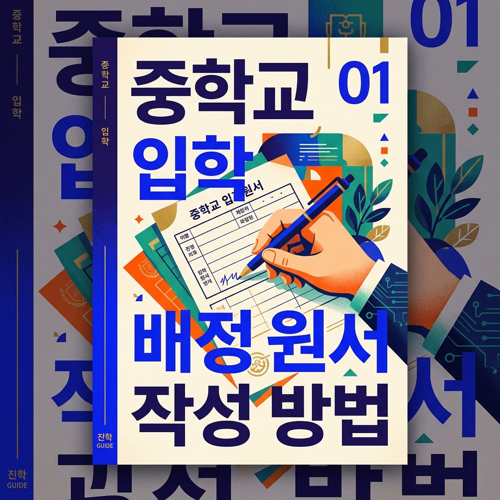 ai thumbnail poster 중학교 입학 배정원서 작성 방법 1789468313