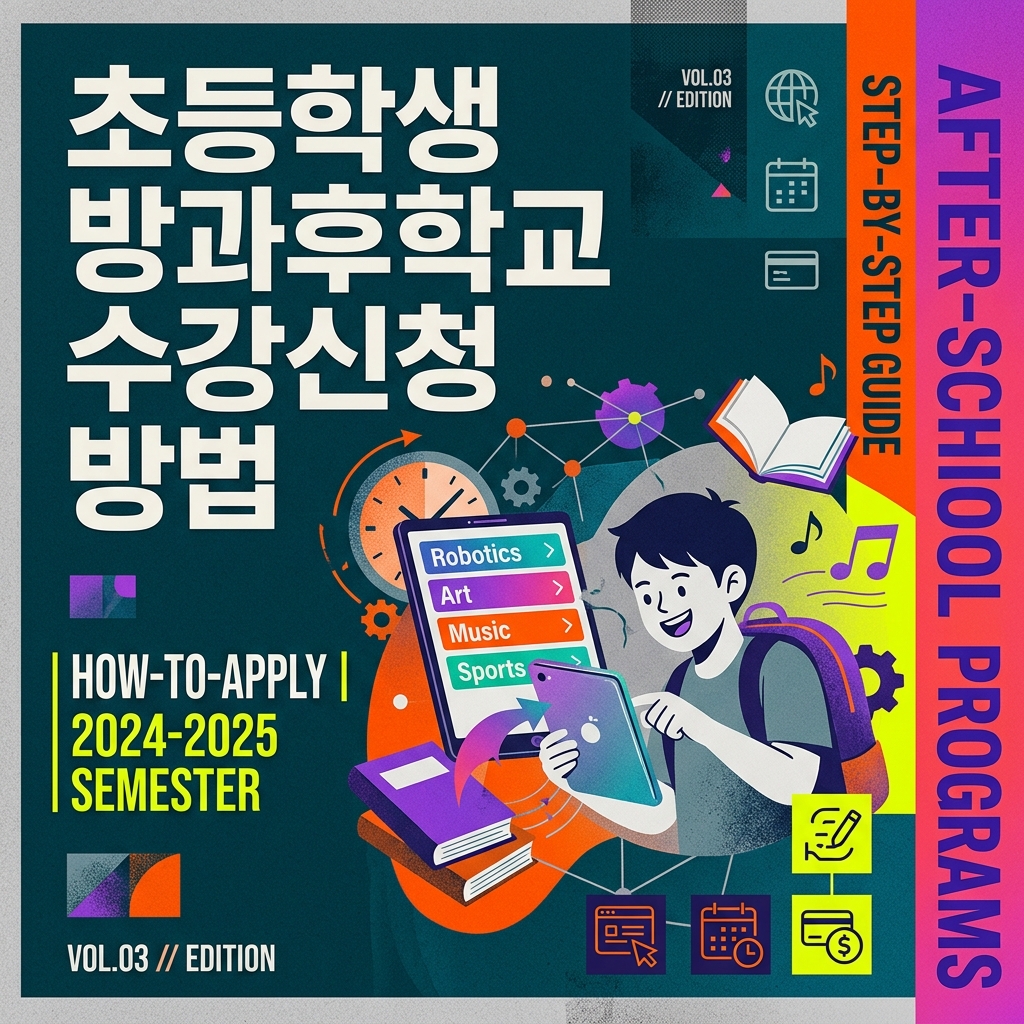 ai thumbnail poster 초등학생 방과후학교 수강신청 방법 1790233606