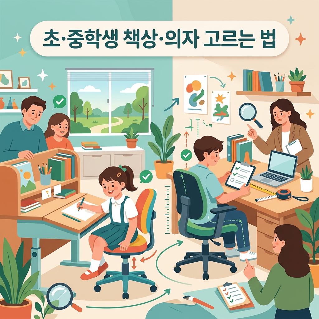 ai thumbnail illustration 초·중학생 책상·의자 고르는 법 1791900407