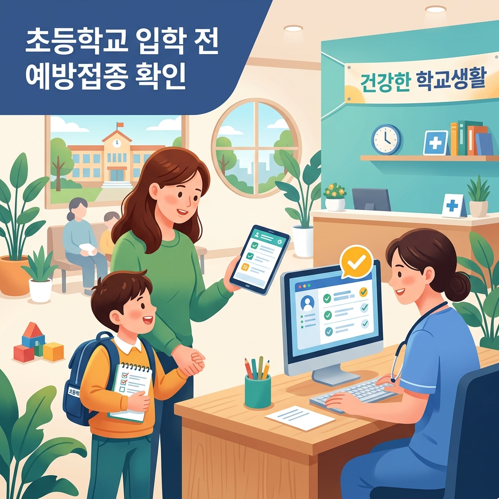 ai thumbnail illustration 초등학교 입학 전 예방접종 확인 1791356003